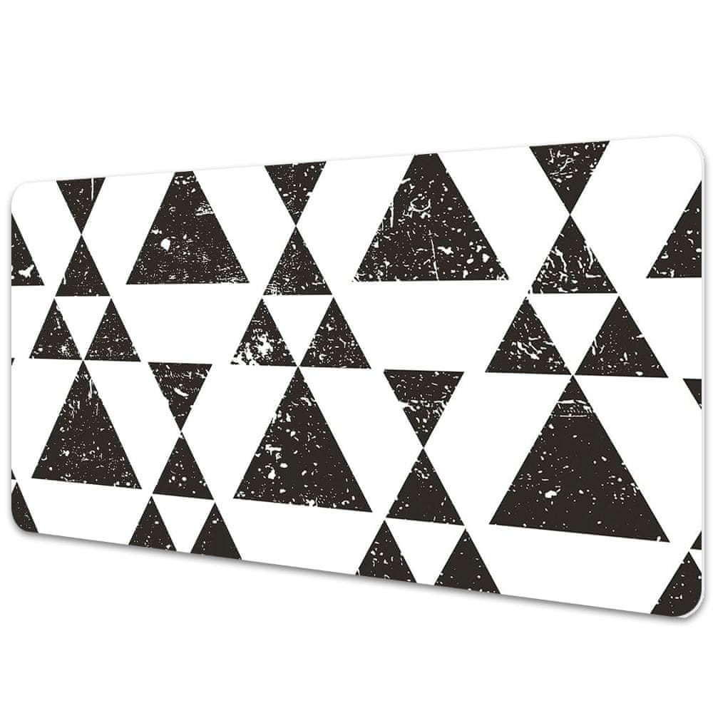 kobercomat.sk Ochranná podložka na stôl Čierne a biele trojuholníky 120x60 cm 